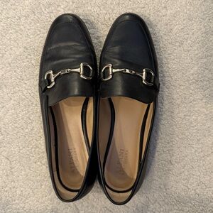 Black Leather Loafers
